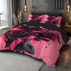 Rose Bedding Set 3D Printed Duvet Cover Set Skin-Friendly Single Double Size Bedroom Decor Duvet Cover Set Happy Halloween Gifts