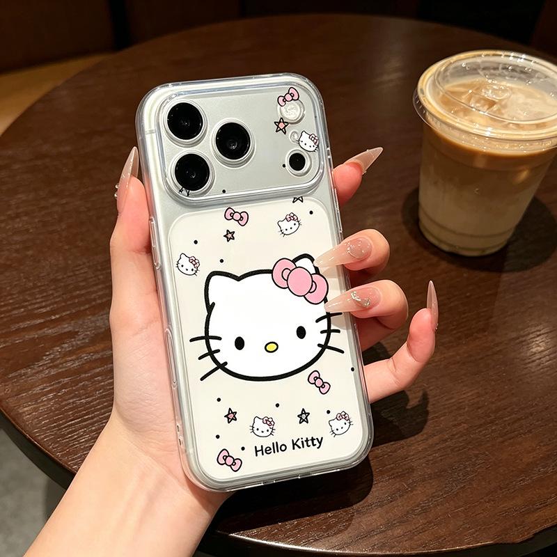 2026 KT Cat iPhone 17 Pro Max Case - Cute & Simple Design, Compatible with iPhone 16 Pro