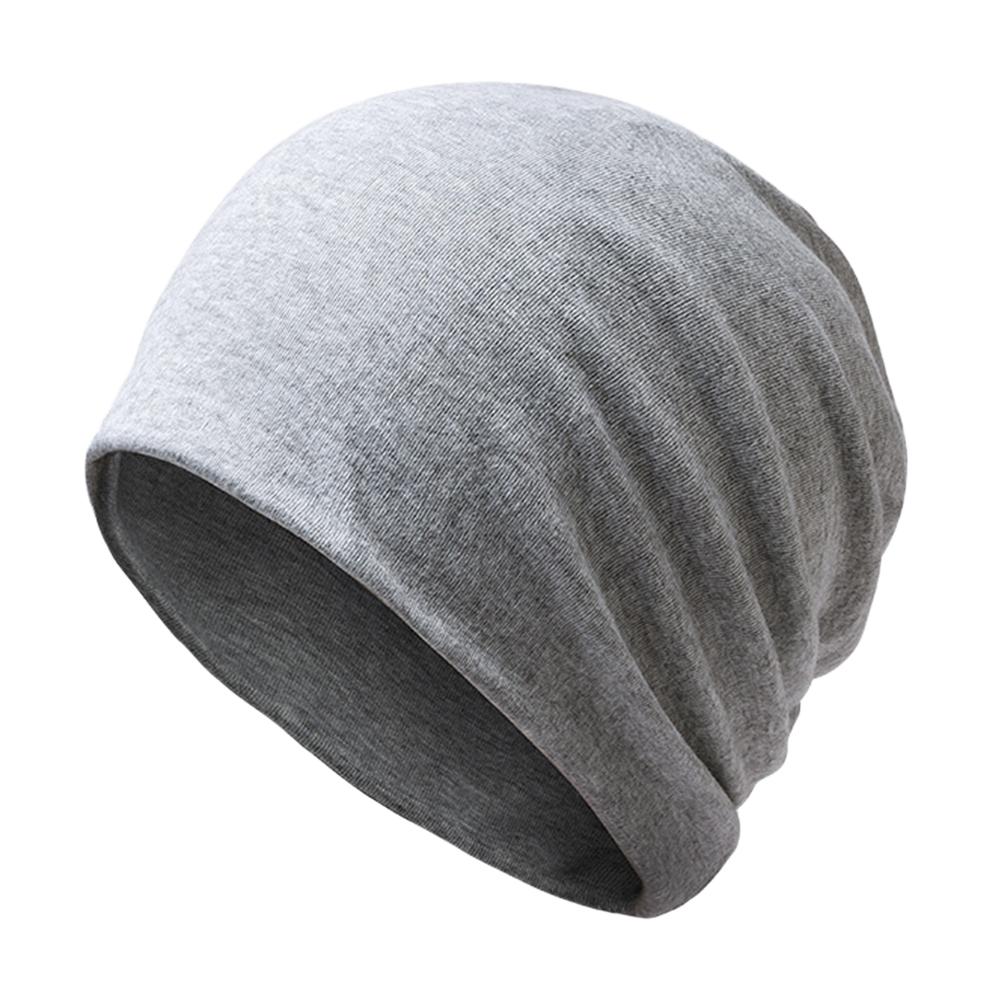 Unisex Stylish Knitted Cotton Cap Solid Color Warm Beanie Prevent Cold Wind Hat for Winter Autumn