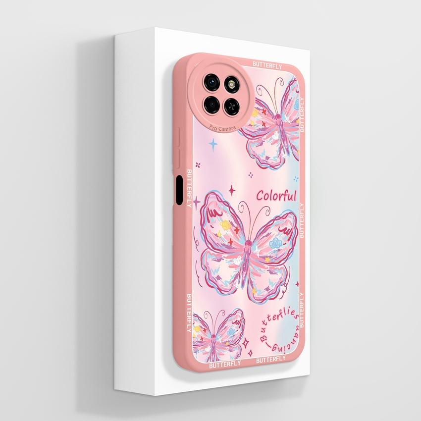 Für itel S23 S24 S25 P55 P65 A70 A80 Liebliches Katzen Handyhülle Kameraschutz Flüssigsilikon Hohe Qualität Anti-Fingerabdruck Hülle Für itel Bumper Capa