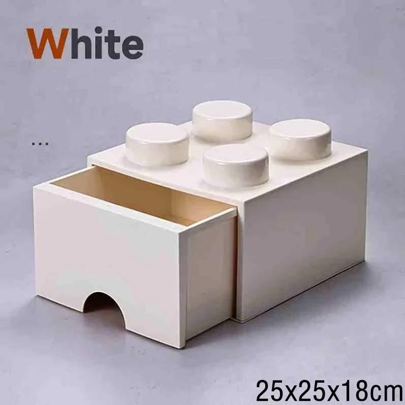 New Creative Storage Box Building Block Shapes Plastic Boxs Superimposed Desktop Handy Office Supplies Space Saving