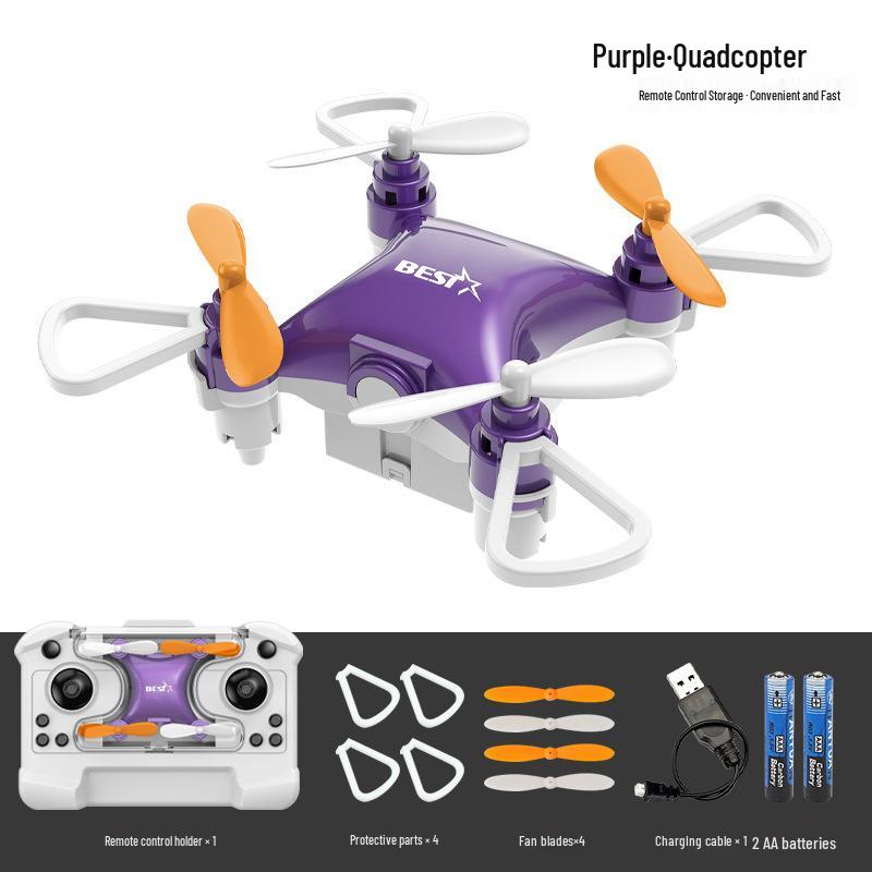 Compact Children's Mini Drone: Fixed-Height Quadcopter Remote Control Toy