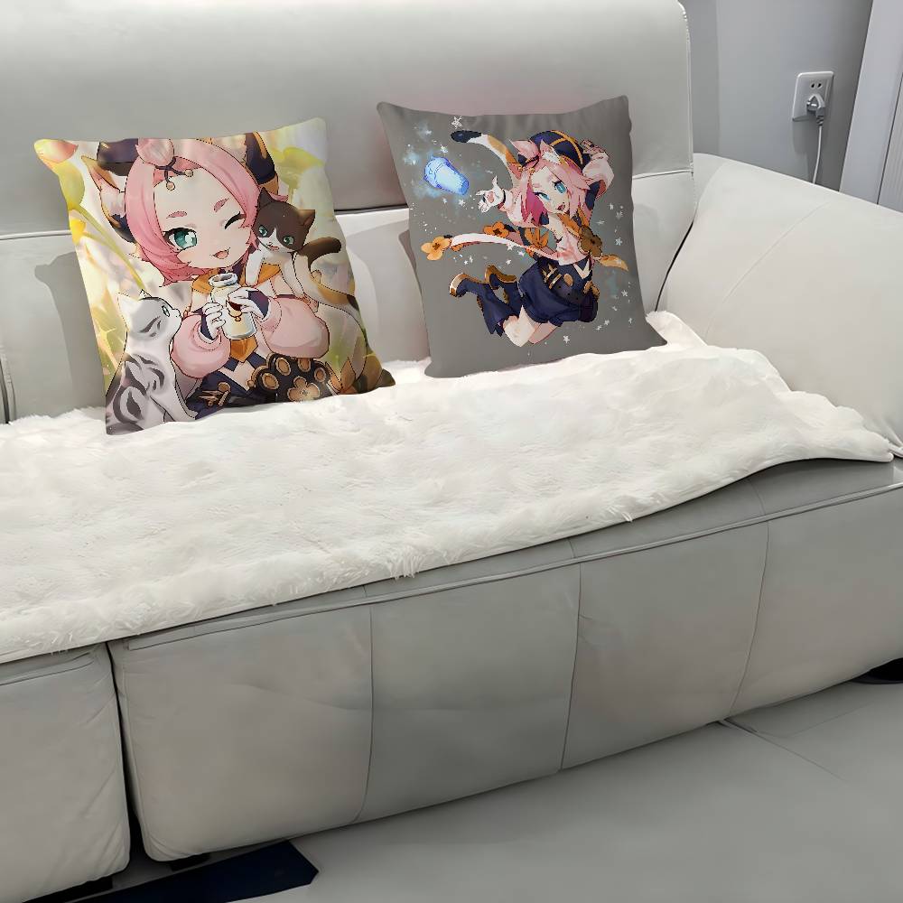 D-diona K-katzlein Pillow Case Removable Washable Cushion Cover – All-Season Soft Linen