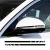 2PCS Stripes Sticker Rearview Mirror Decal For Mercedes Benz A B C E CLA S V R ML AMG W176 C117 W205 W204 W213 W212 C253 Decal