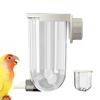 Bird Water Feeder Bird Waterer 330ml Pin-Touch No Drip Mounted Waterer for Hummingbirds Budgies Finches Parrots Parakeets
