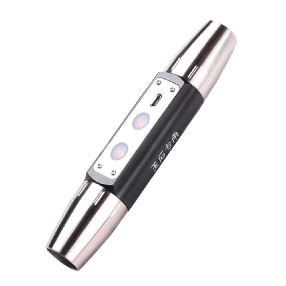 Portable Jewelry Appraisal Flashlight USB Rechargeable Built-in Battery UV Flashlight Four Light Source 365nm