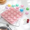 16 Even Cartoon Expression Pig Head Silicone Chocolate Mold Ice Mold Mold Aroma Plaster Mold DIY