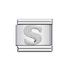 26 English A-Z Letter Name Custom Silver Color 9mm Link Charms Italian Stainless Steel Bracelet DIY Jewelry Making Hand Chain