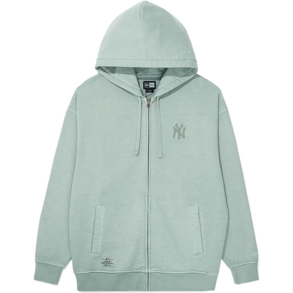 New Era FW25 MLB New York Yankees Rebellious Academy Series Washed Zip-Up Hoodie Unisex Hoodies 14726680