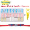 50/100Pcs Heat Shrink Butt Crimp Terminals Waterproof Solder Seal Electrical Connectors Wire Cable Splice Kit Automotive Marine