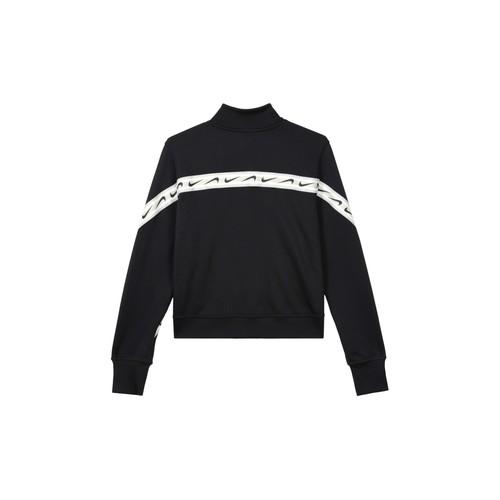 Nike Women's Black Printed Half-Zip Mock Neck Sweatshirt
