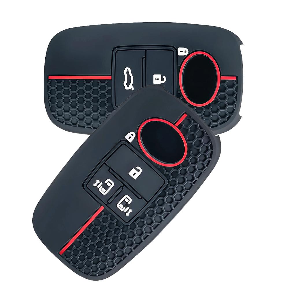 Silicone Car Key Cover For Toyota Raize Veloz Avanza Wigo Case For Daihatsu Rocky Key Holder Remote Case For Keychain Alarm