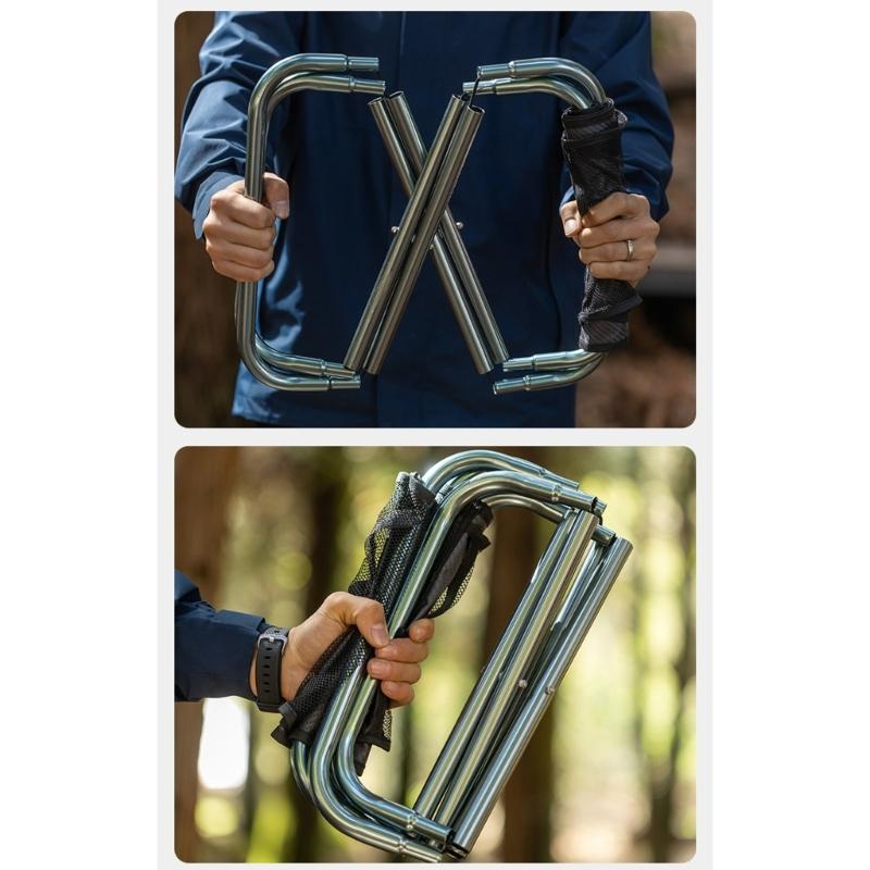 Multipurpose Aluminum Construction Folding Stool For Artists Photographers And Outdoor Event Attendees Fishing Chair