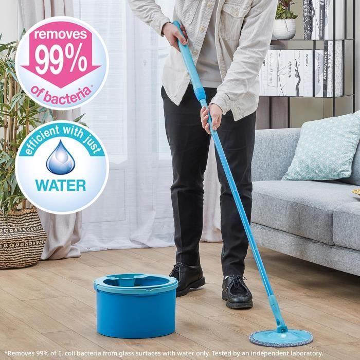 Spontex Aqua Revolution X'tra Kit mop a kbelík - Odděluje čistou vodu od špinavé - Čistí všechny podlahy - Mop