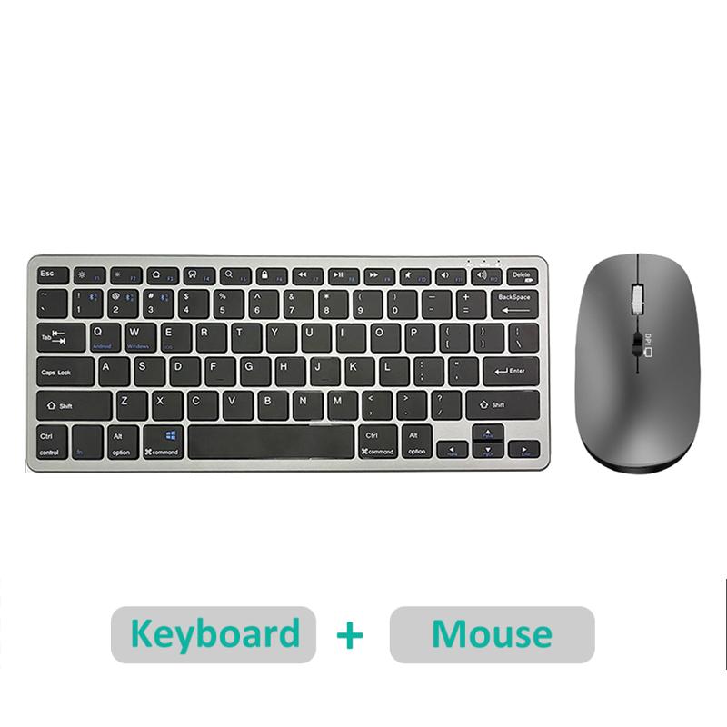 JOMAA 2.4G Bluetooth Keyboard Mini Multimedia Wireless Keyboard Mouse Set with Multi-device Gaming Bluetooth Keyboard Mice
