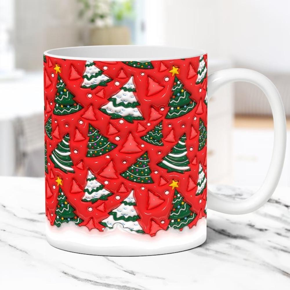 Christmas Snowman Gingerbread Man Socks Ceramic Coffee Mug