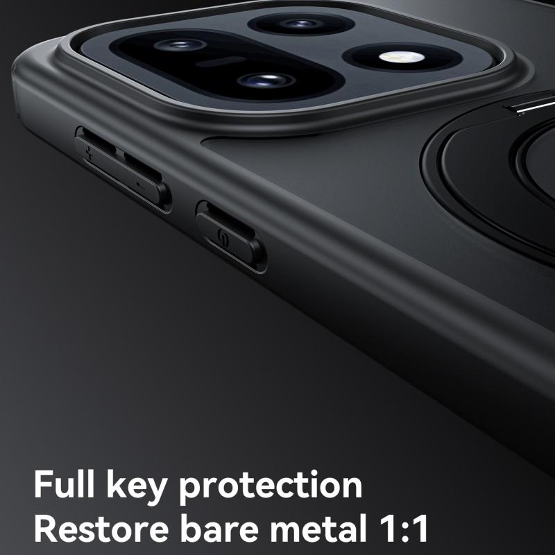 360° Rotatable Metal Ring Holder Bracket Shockproof Case For Oneplus 15 Magnetic Wireless Charging Case Cover