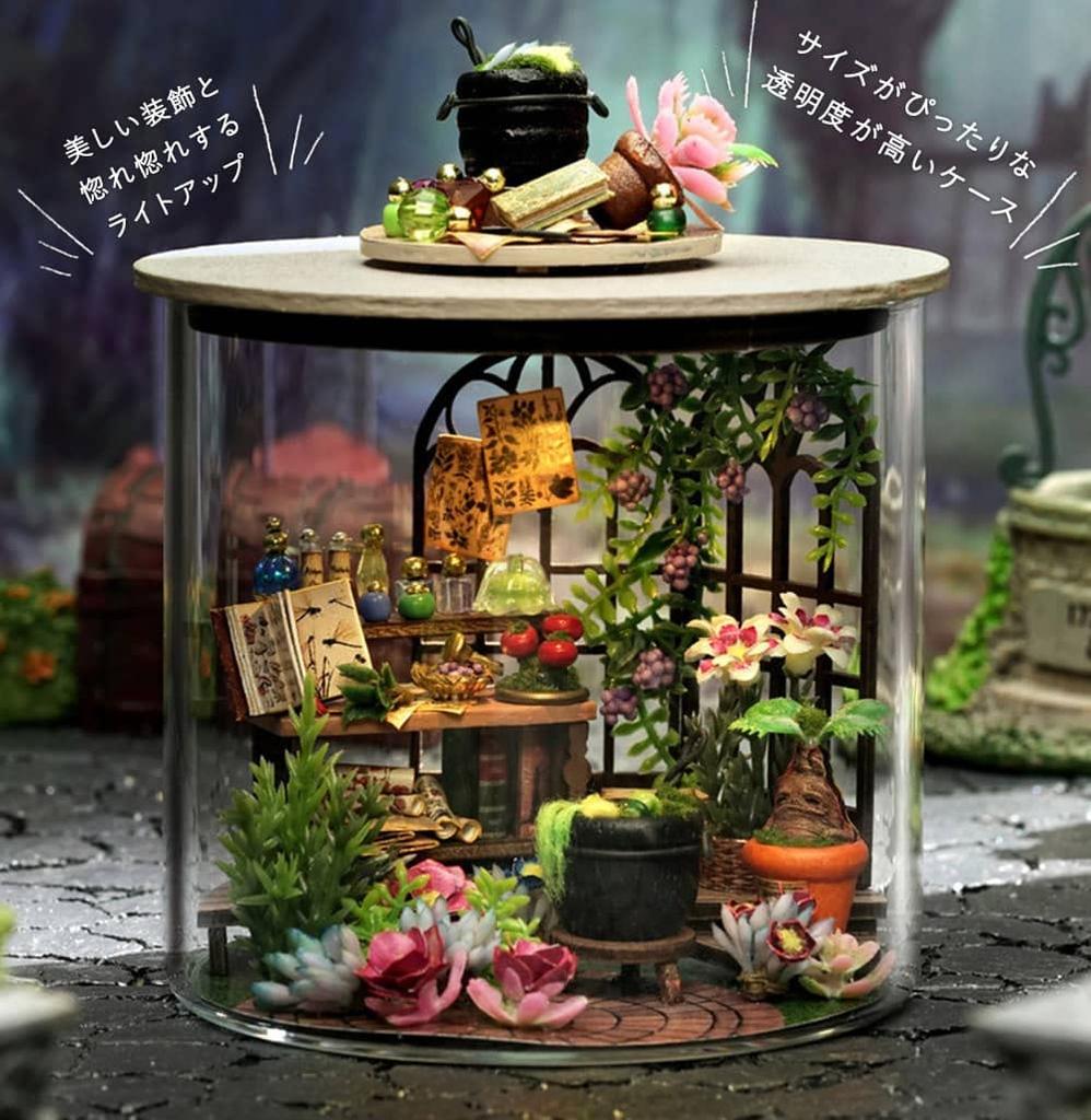 Moin moin Dukkehus Miniatyr Håndlaget Sett Terrarium Krukke Drømmeflaske Palmestørrelse Nybegynner Eventyr Stilig Interiør Blomsterhage Magisk Skole