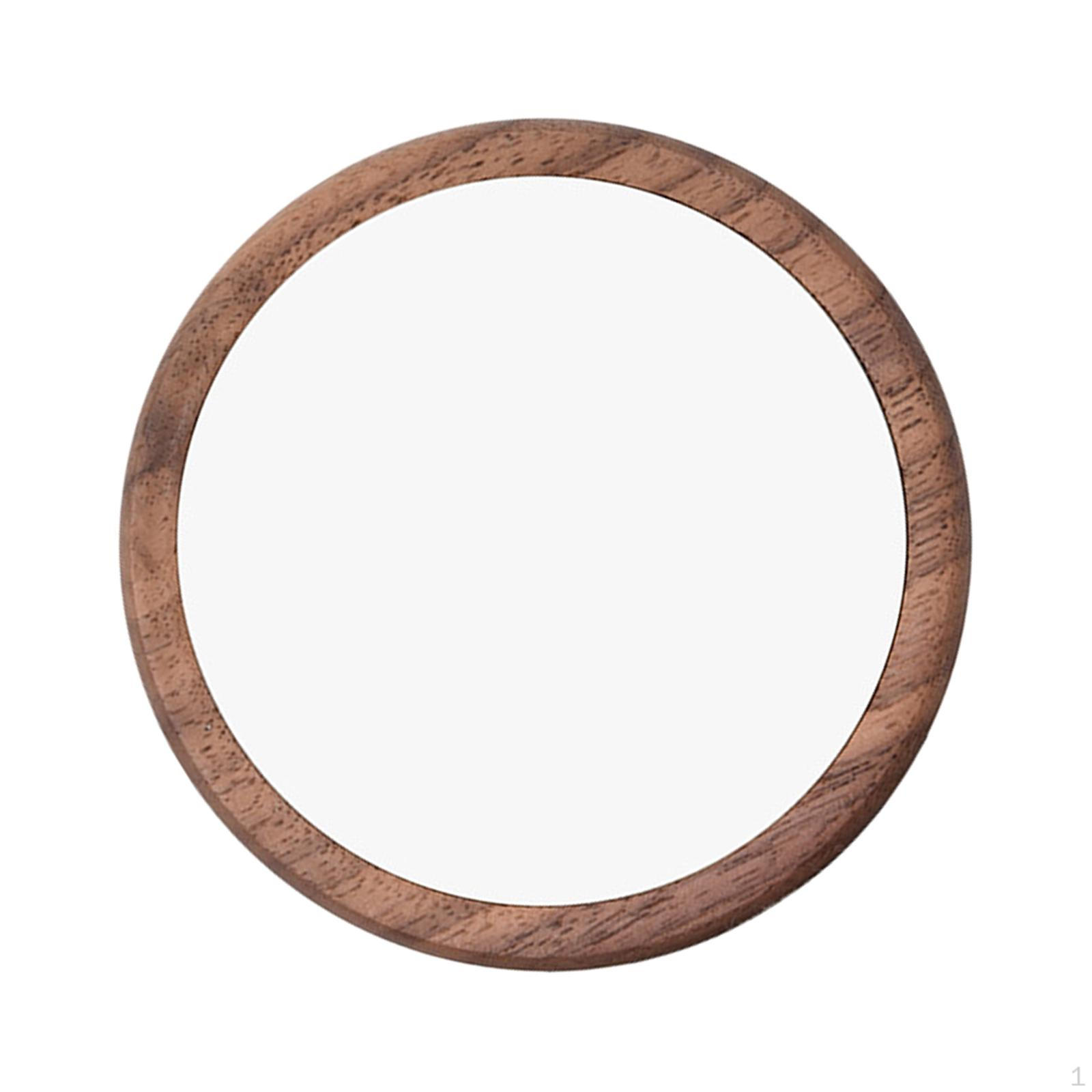 

Travel Makeup Mirror,Purse Mirror,Simple Wood Portable Fashion Handheld Pocket Mirror,Compact
