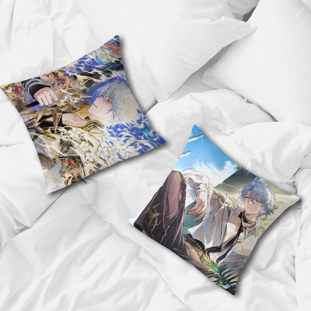 Spiel Honkai Star Rail Phainon Kissenbezug Bequemer weicher Kissenbezug für Sofa Wohnzimmer Heimdeko Schutzhüllen