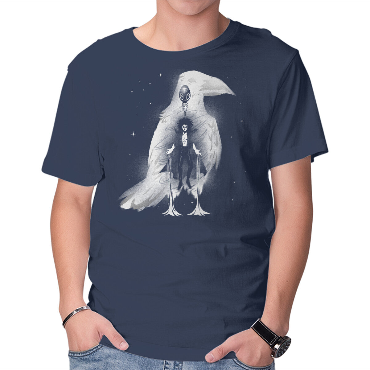 Unisex Crew Neck T-Shirt Endless Sands Graphic Short Sleeve Casual Tee L