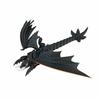 3D Printed Fanged Ghost Dragon Toy Joint Movable Simulation Animal Flying Dragon Model Home Decor Office Ornaments Kids Gift