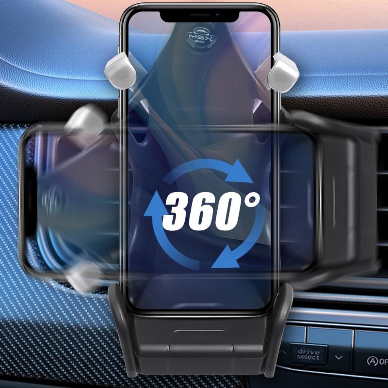 Držák mobilního telefonu ve tvaru závodní sedačky Multifunkční stabilní držák navigace do auta Větrací otvor Antivibrační pevná spona