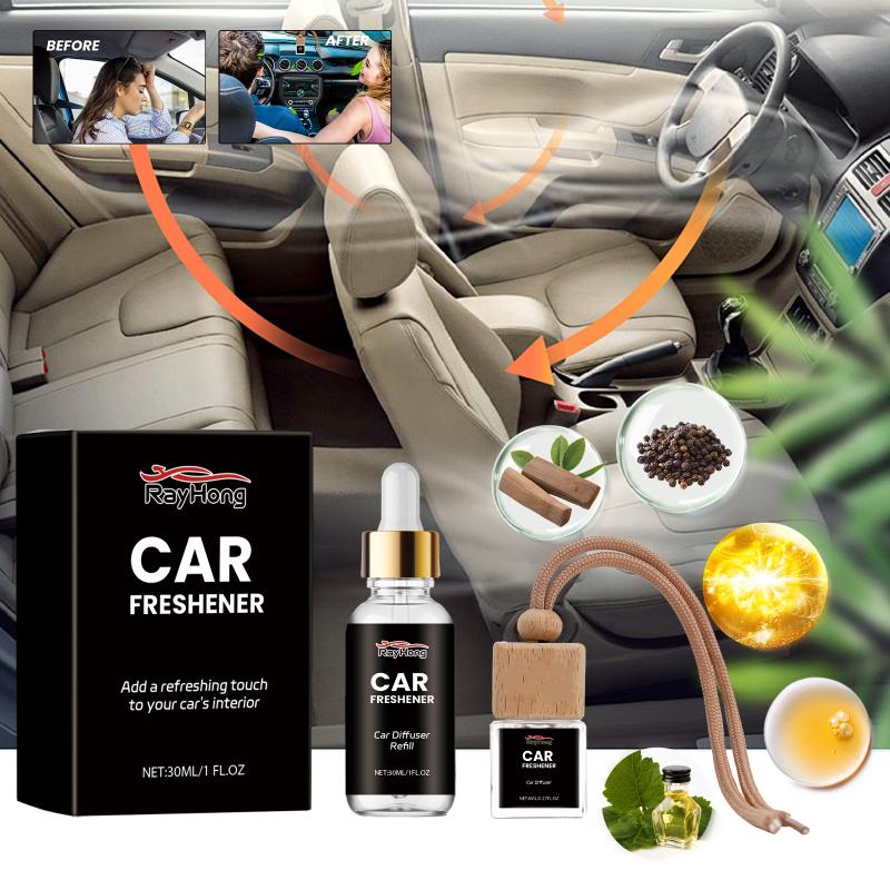 Plant Essential Oil Car Diffuser Natural Aroma 30ml Hanging Air Freshener Long Lasting for Auto and Room