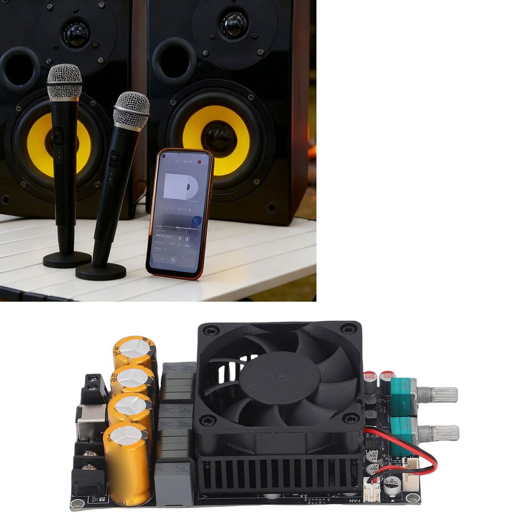 Active Subwoofer Amplifier Board 600W Low Pass Filter Single Channel Frequency Volume Subwoofer Powered Amplifier Board