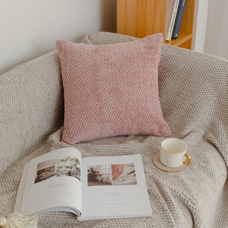 LMETJMA 40x40 см наволочки для подушек однотонные декоративные наволочки для дивана гостиной спальни JT419 40x40cm розовый 3793₽