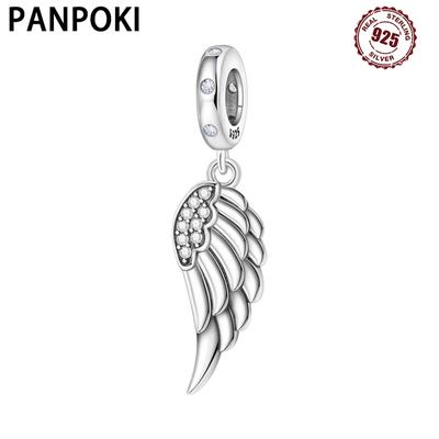 Panpoki Kupfer Glänzende Flügel Glückssymbol Anhänger Armbänder Charms Passend für Damen Schmuck Party Perlen DIY Trendige Geschenke
