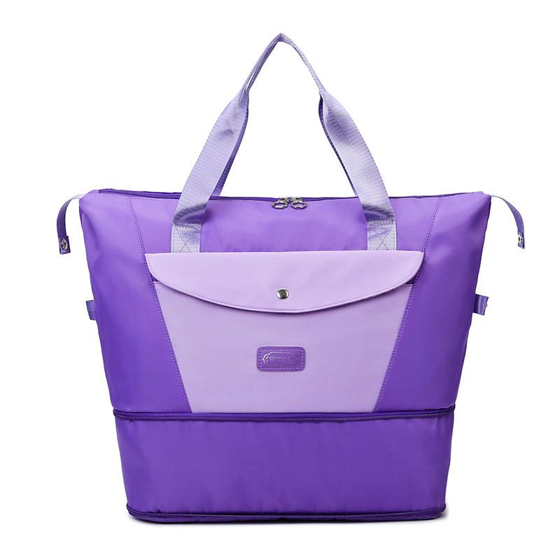 Travel bag Large capacity Portable travel Business trip Luggage storage bag Yoga fitness bag Expansion dry and wet separation