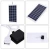 Solar Panel 2W With USB Outdoor Phone Charger Waterproof For Hiking And Camping Portable Solar Charging 5V Mobile Power Supply