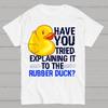 Funny Programmer - Rubber Duck Debugging Cotton Summer Casual Cool Loose T-Shirt