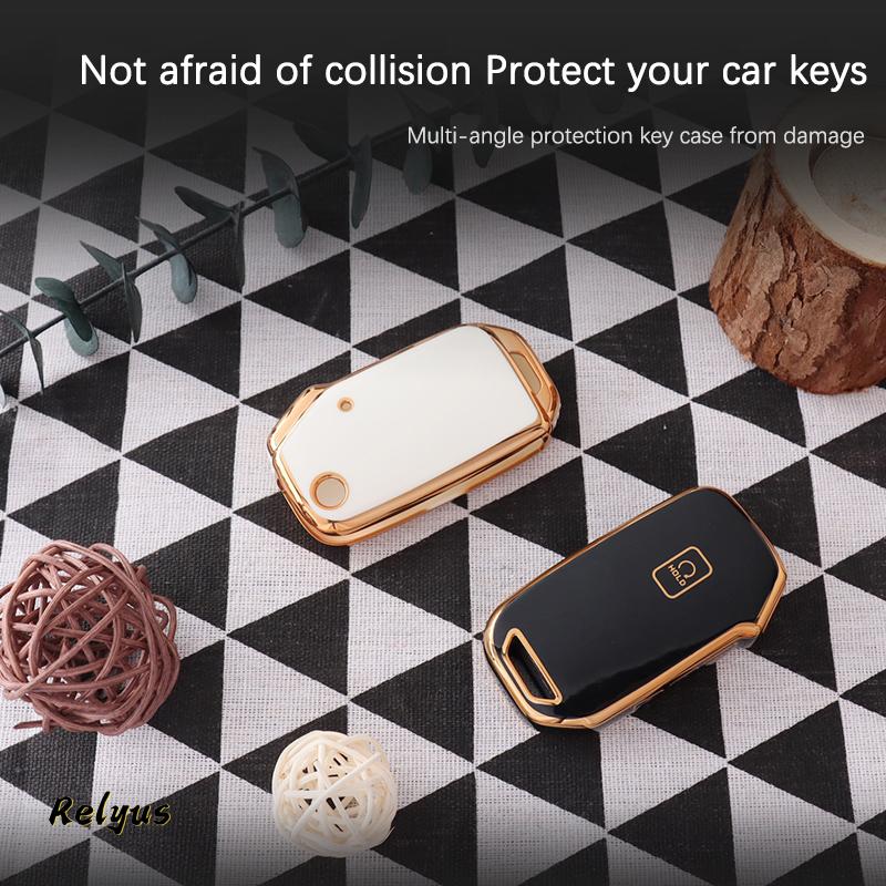 Fashion Soft Tpu Car Key Cover Case Protection Shell For Kia Telluride Telluride Sx Sportage R K5 Gt Line Seltos Car Accessories