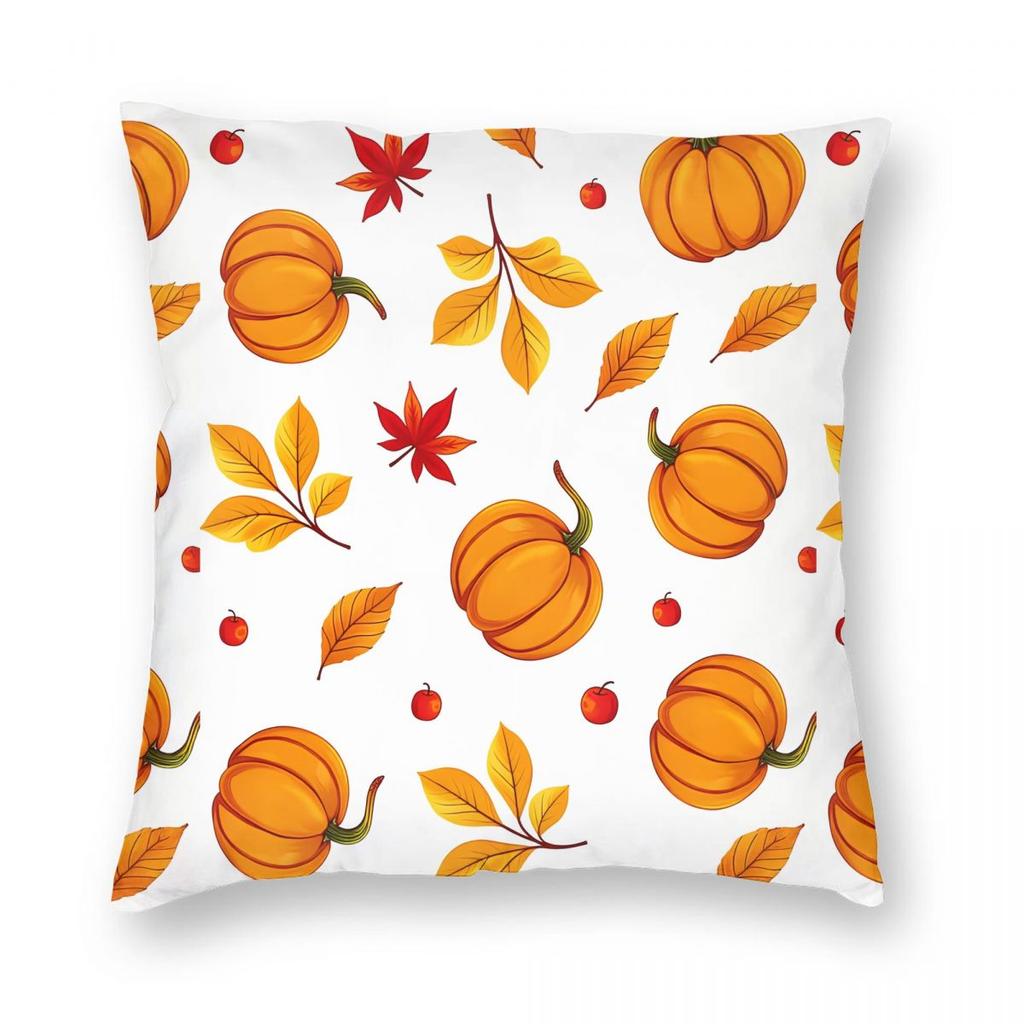 Halloween Cute Ghost Pumpkin Pillowcase Printed Fabric Cushion Cover Gift Throw Pillow Case Cover Home Zipper Cm