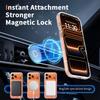 High-End Glitter Transparent Magnetic Case for Apple 16/17 Pro Max - Luxury, Lightweight, and Drop-Proof Protection