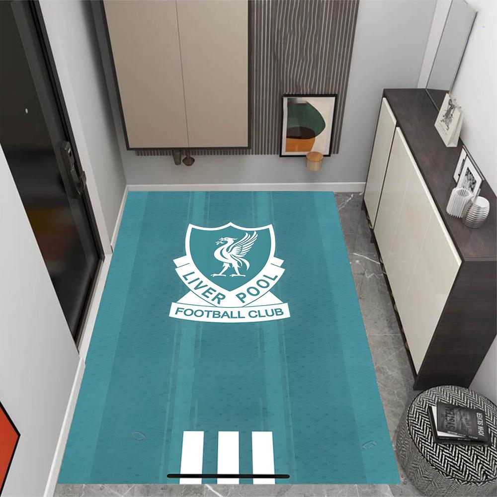 Liverpool Football Club Themed Floor Mat Nonslip Mat Decorative For Living Room Game Room Doormat Machine Washable Vintage Decorative