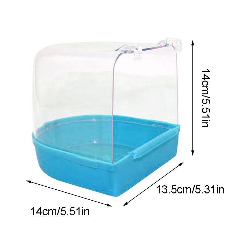 Parrot Bathing Box with Detachable Base Cage Accessories for Budgie Lovebird top sale