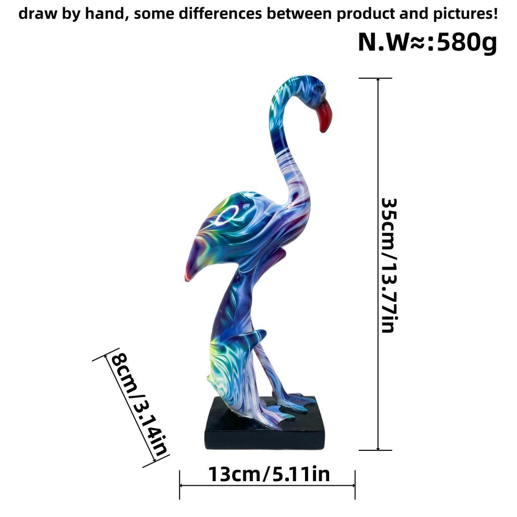 New Flamingo Ornaments Colorful Resin Crafts Home Living Room Entrance TV Cabinet Decoration Gifts
