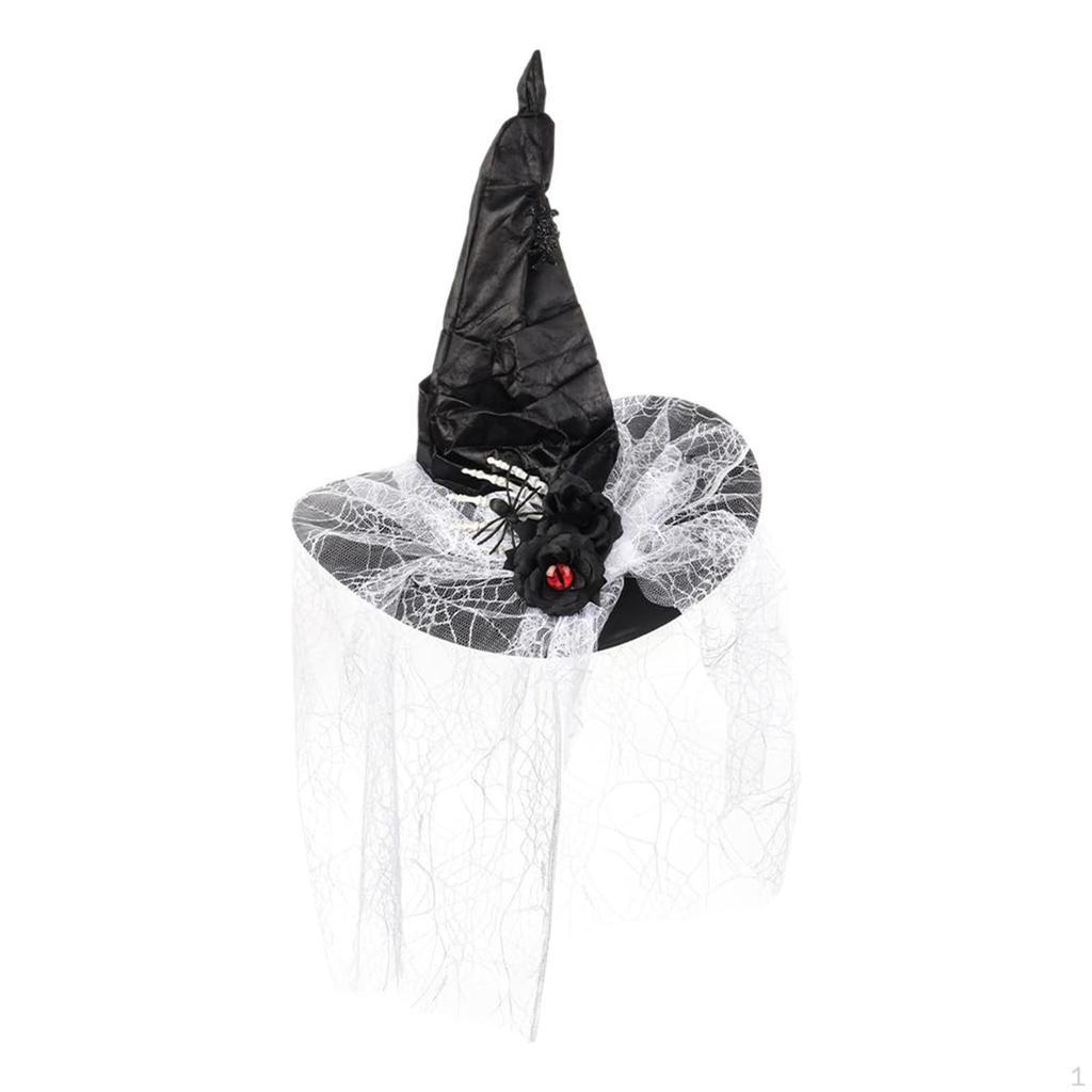 Halloween Witch Hat Photo Props Party Favors Multi Purpose Easy To Wear Cap