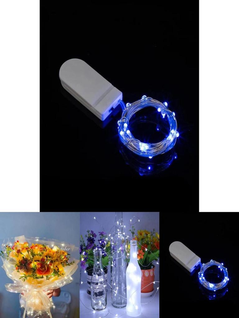 Led Copper Wire String Lights 3v Battery Powered For Holiday Christmas Festive Display