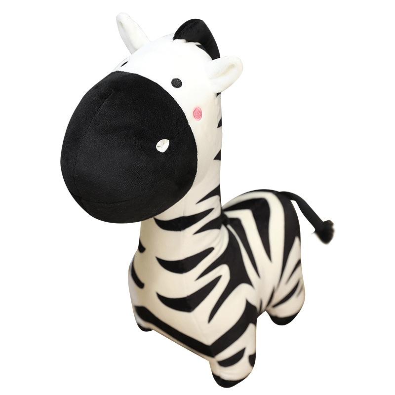 Creative Simulation Zebra Doll Plush Toy Zoo Pony Doll Rag Doll Sleeping Pillow Photo Prop