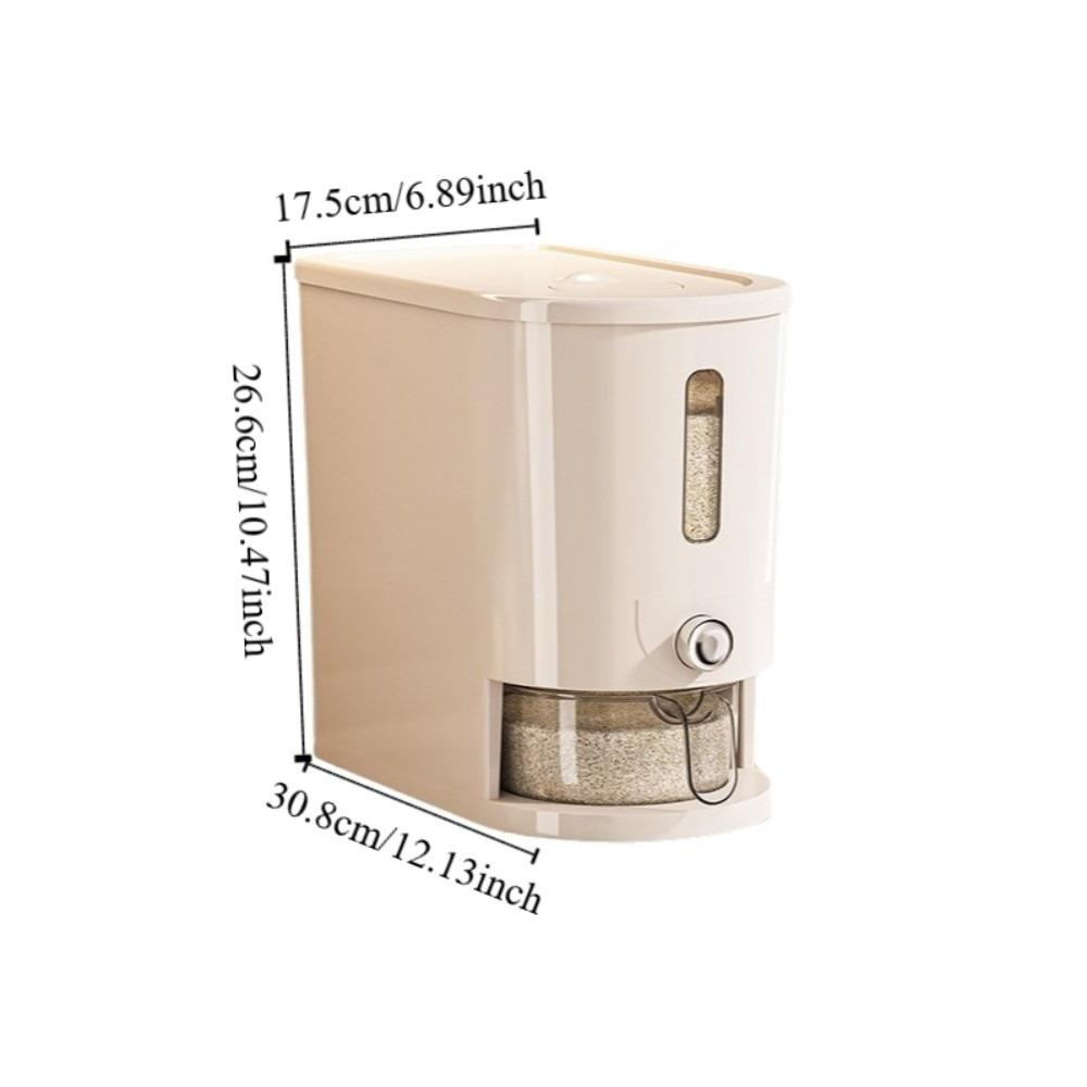 Moisture-Proof Food-Grade Sealed Bucket Visible Flour Storage Bucket  Restaurant