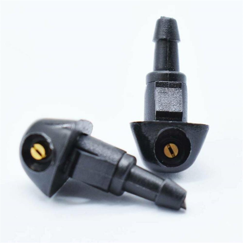 2Pcs 76810-SEA-A01 Front Windshield Wiper Water Spray Jet For Honda Civic Fit Jazz CR-V Accord Prelude Shuttle Washer Nozzles