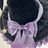 Handmade Dark Goth Lolita Wide-Brim Witch Hat for Halloween