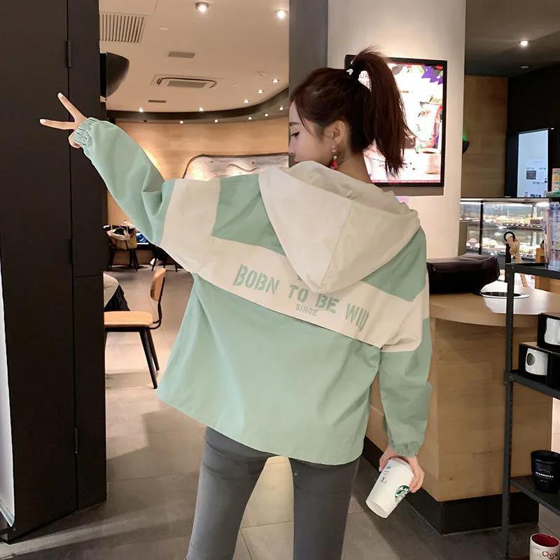 

Весенне-осенняя свободная универсальная рубашка на молнии с капюшоном, темпераментная куртка в западном стиле, женская куртка 3XL