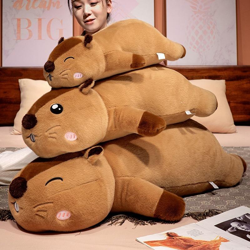 Soft Groundhog Doll Plush Toy Groundhog Doll Girl Accompanying Soothing Ragdoll