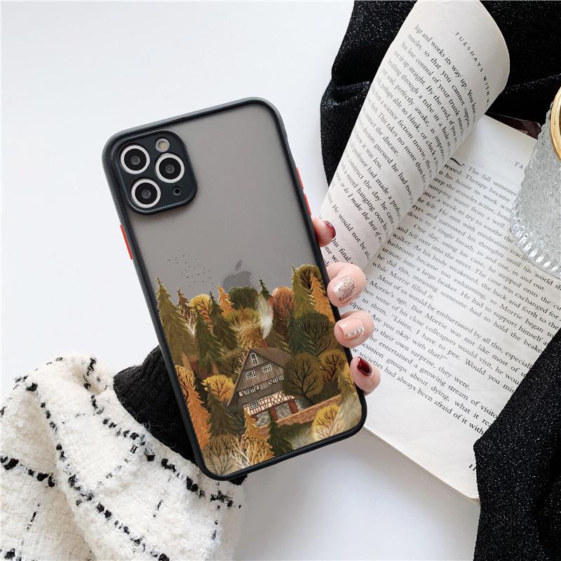 Retro Rural Scenery Phone Case For iphone X XS XR Back Cover For iPhone 16 15 14 Plus 17 16 15 14 12 13 11 Pro MAX Mini Cover