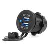 Car Charger with USB Sockets, Waterproof, 4.2A, 2xUSB, 12V, 24V, AMIO-04217